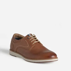 Eram Chaussures De Ville^Derby confort cuir COGNAC