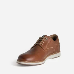 Eram Chaussures De Ville^Derby confort cuir COGNAC