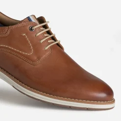 Eram Chaussures De Ville^Derby confort cuir COGNAC