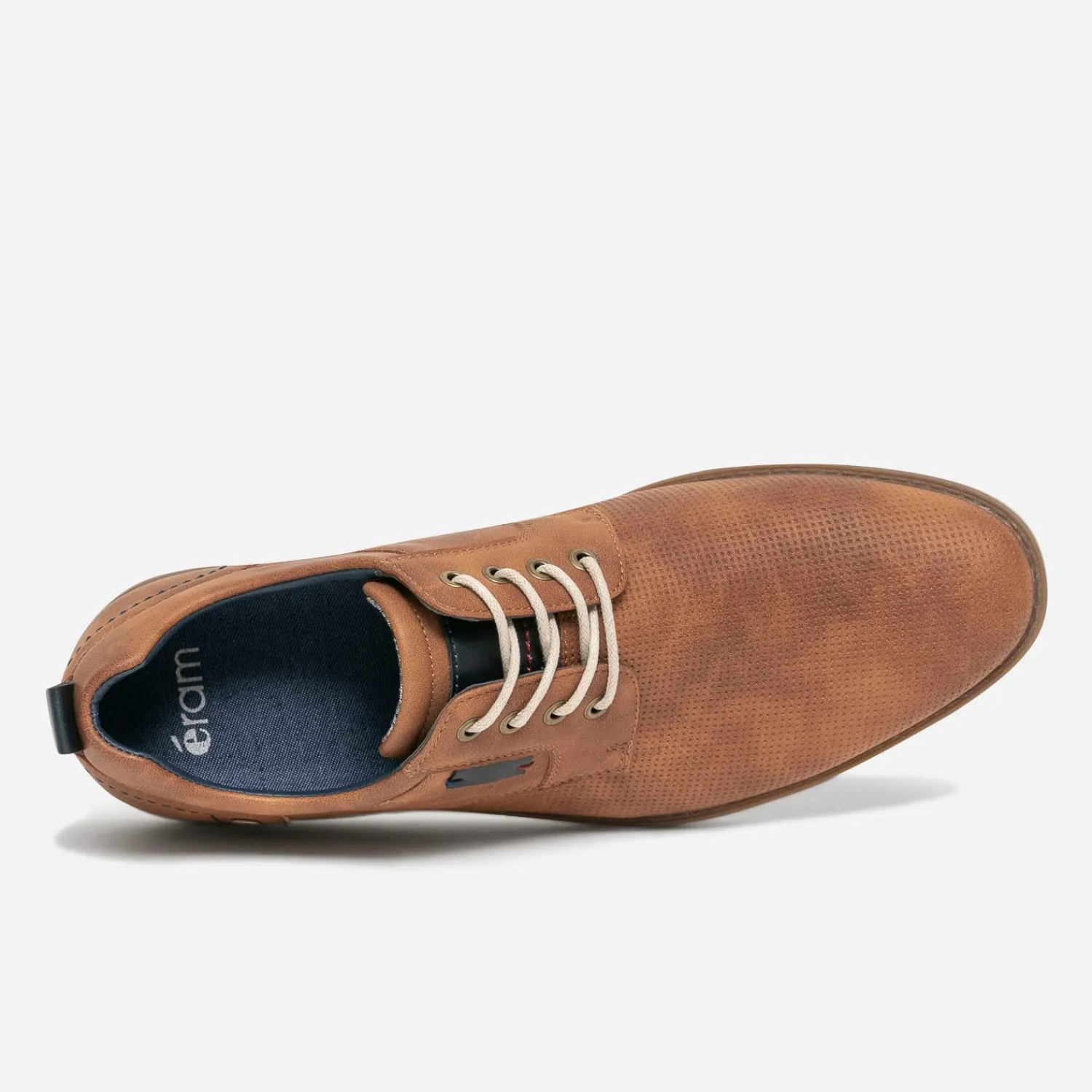 Eram Chaussures De Ville^Derby confort cognac perforé CAMEL