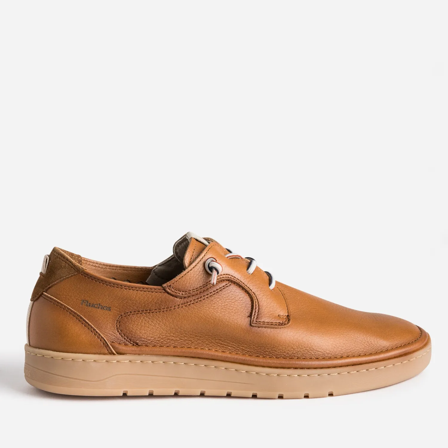 Fluchos Chaussures De Ville|Baskets/Tennis^Derby confort en cuir COGNAC