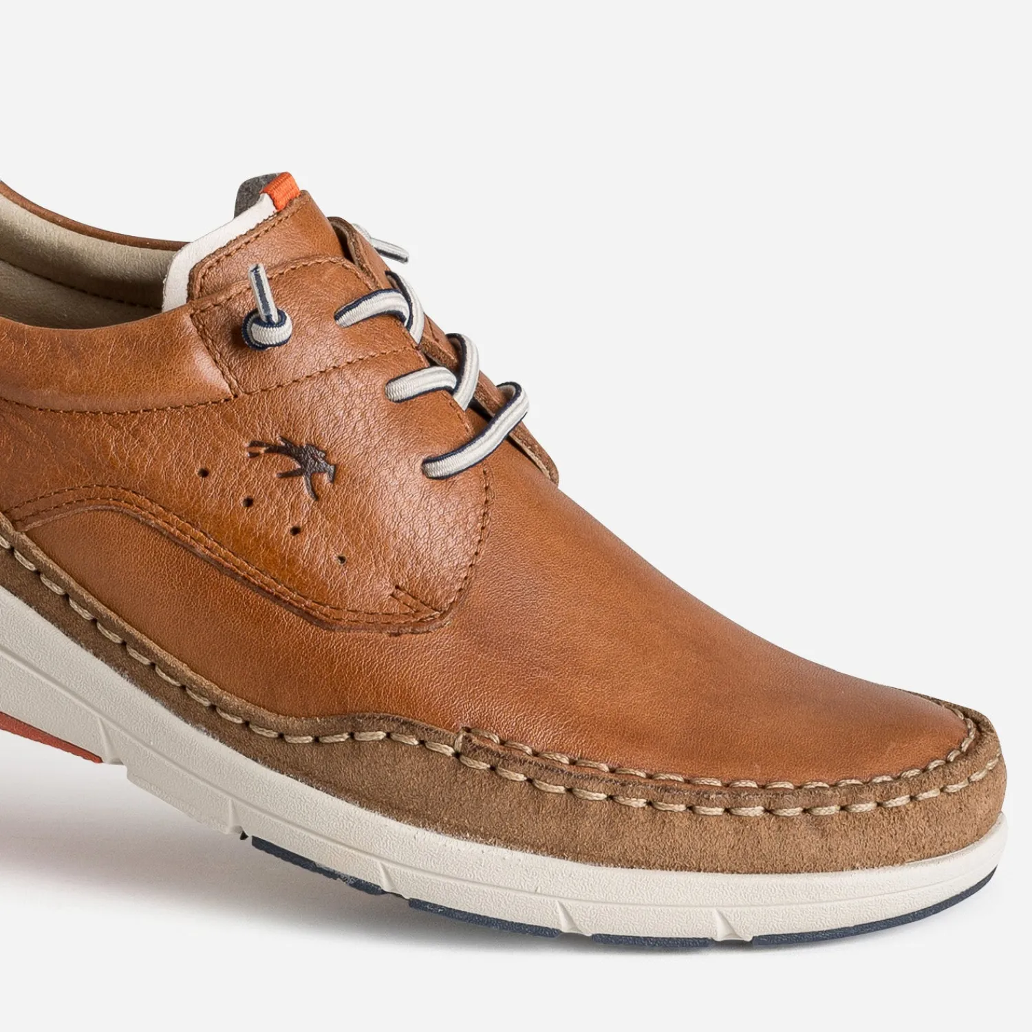 Fluchos Chaussures De Ville^Derby confort en cuir COGNAC