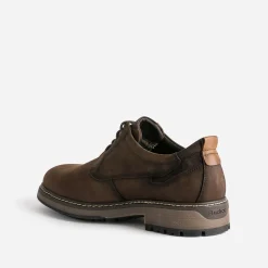 Fluchos Chaussures De Ville^Derby confort en cuir nubuck MARRON