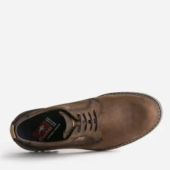 Fluchos Chaussures De Ville^Derby confort en cuir nubuck MARRON
