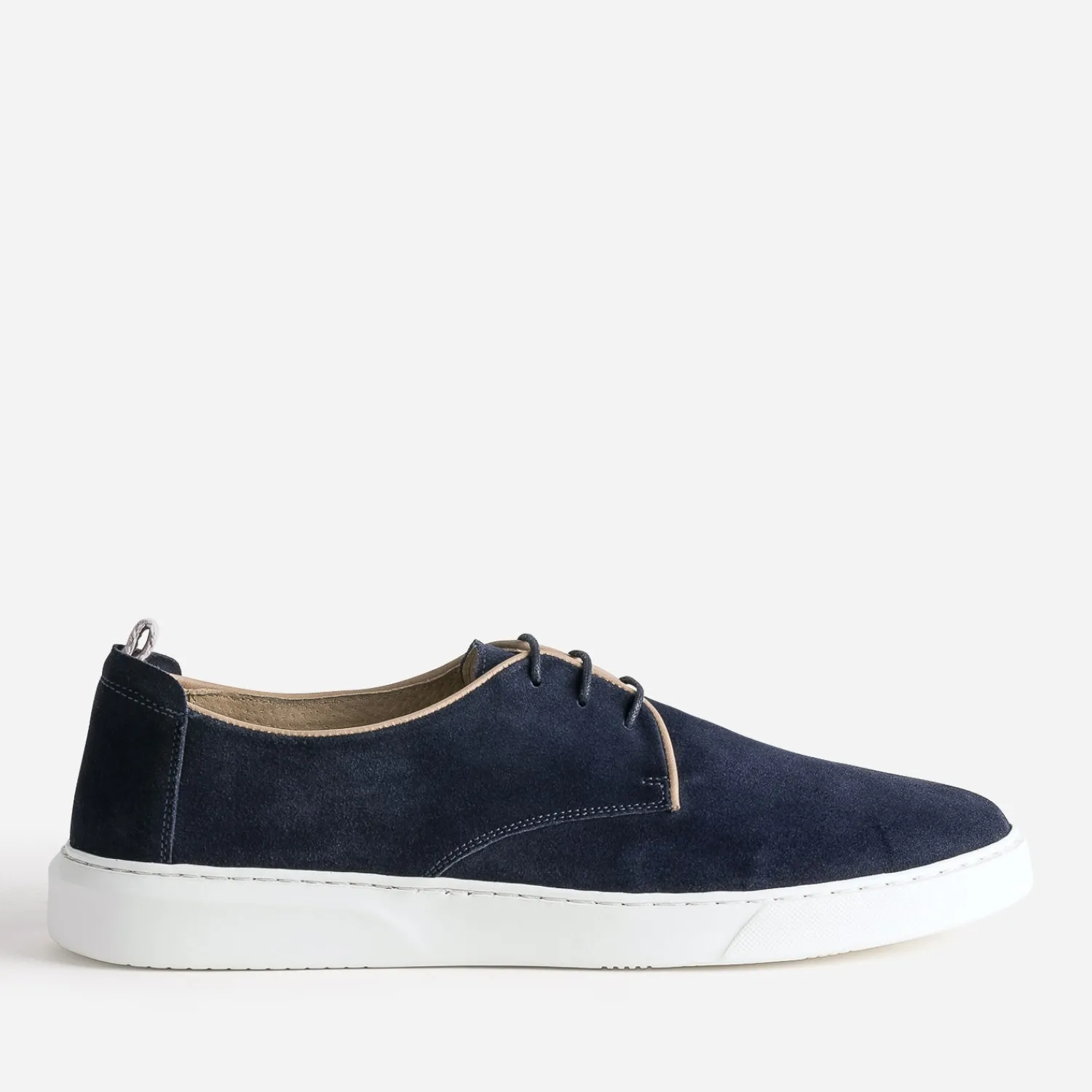 Eram Baskets/Tennis^Derby confort en cuir velours MARINE