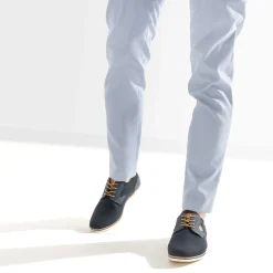 Eram Chaussures De Ville^Derby confort en toile MARINE