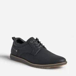 Eram Chaussures De Ville^Derby confort marine perforé NOIR