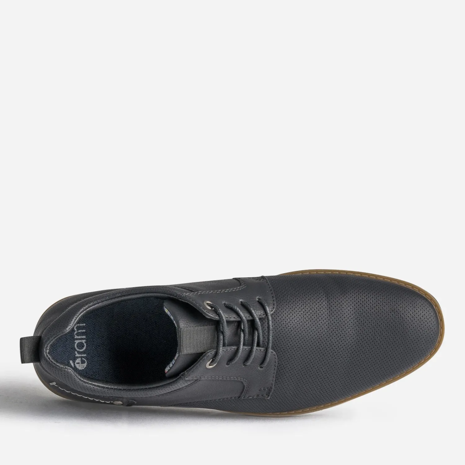 Eram Chaussures De Ville^Derby confort marine perforé NOIR