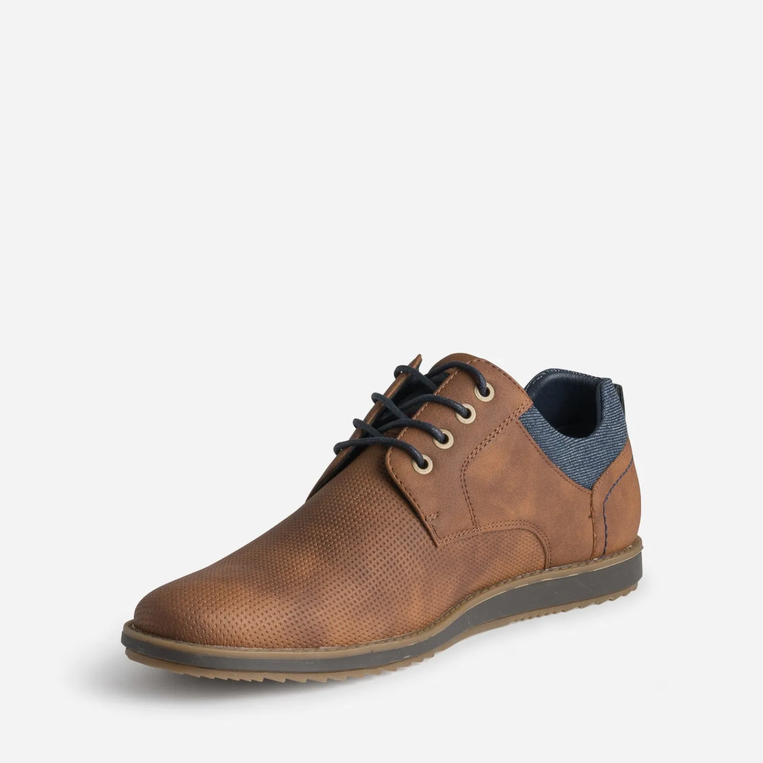 Eram Chaussures De Ville^Derby confort clair perforé MARRON