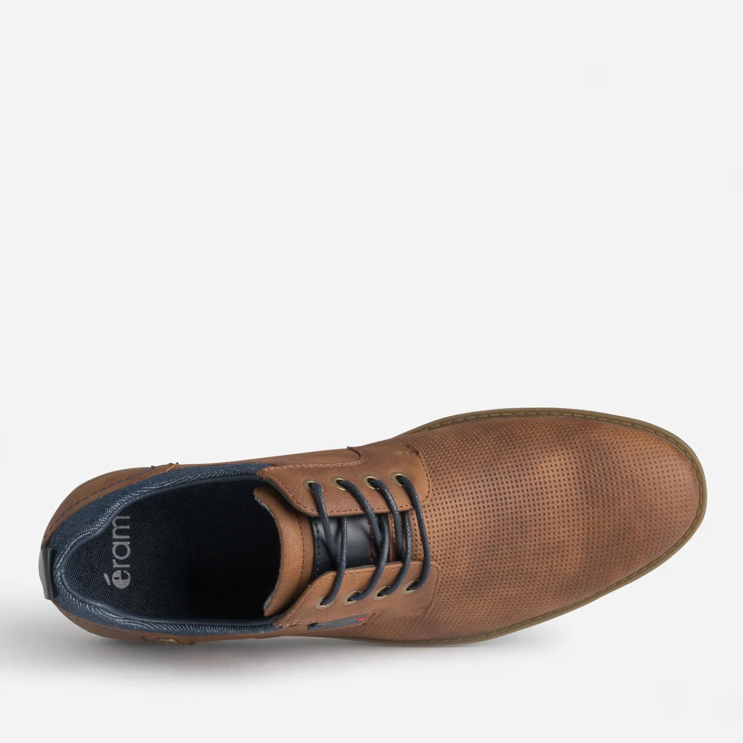 Eram Chaussures De Ville^Derby confort clair perforé MARRON