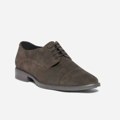 Eram Flex Chaussures De Ville^Derby en cuir velours MARRON