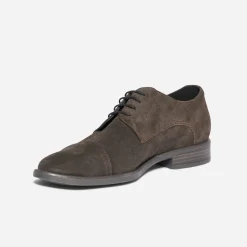 Eram Flex Chaussures De Ville^Derby en cuir velours MARRON