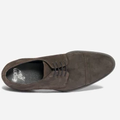 Eram Flex Chaussures De Ville^Derby en cuir velours MARRON