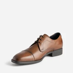 Fluchos Chaussures De Ville^Derby cuir bout droit CAMEL