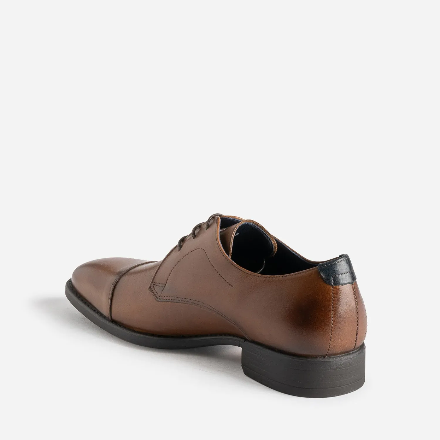 Fluchos Chaussures De Ville^Derby cuir bout droit CAMEL