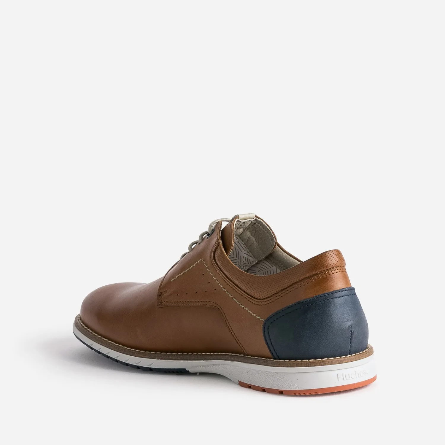 Fluchos Chaussures De Ville|Baskets/Tennis^Derby en cuir COGNAC