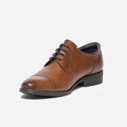 Fluchos Chaussures De Ville^Derby en cuir COGNAC