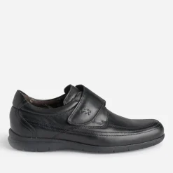 Fluchos Chaussures De Ville^Derby en cuir à scratch NOIR