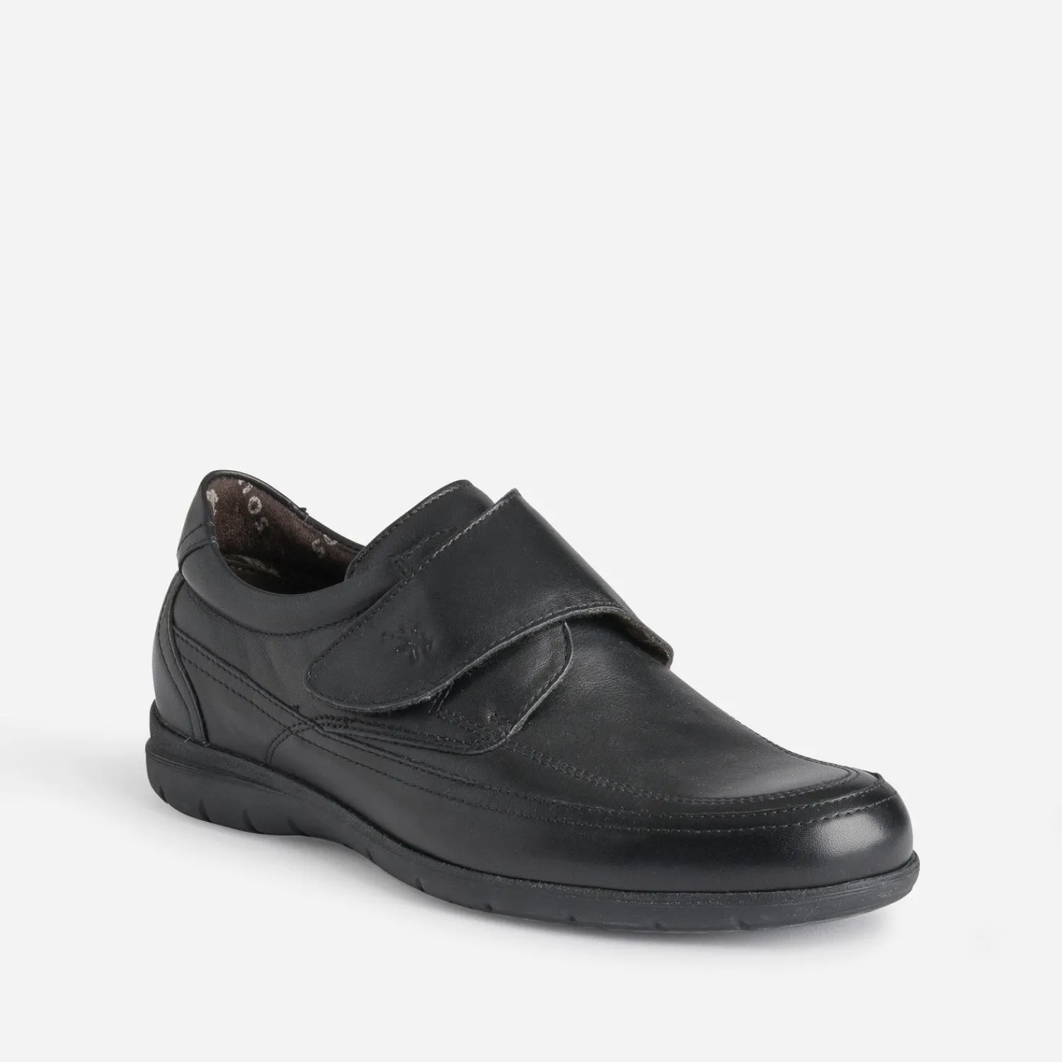 Fluchos Chaussures De Ville^Derby en cuir à scratch NOIR