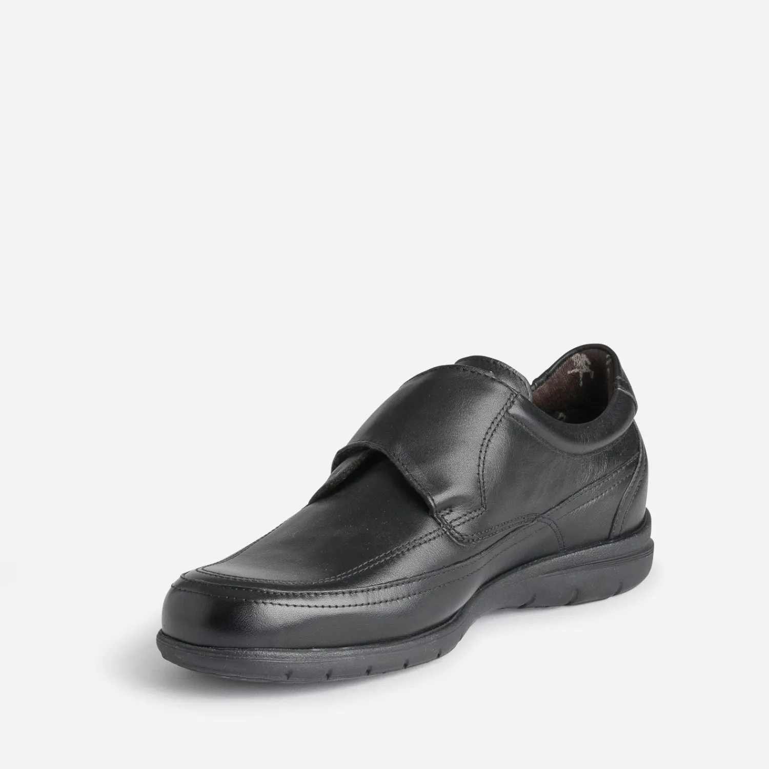 Fluchos Chaussures De Ville^Derby en cuir à scratch NOIR