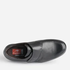 Fluchos Chaussures De Ville^Derby en cuir à scratch NOIR