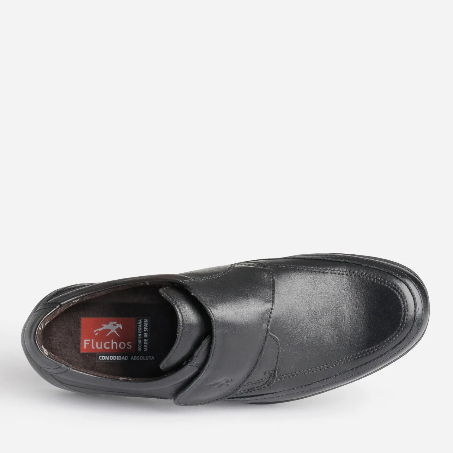 Fluchos Chaussures De Ville^Derby en cuir à scratch NOIR