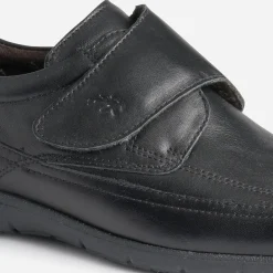 Fluchos Chaussures De Ville^Derby en cuir à scratch NOIR
