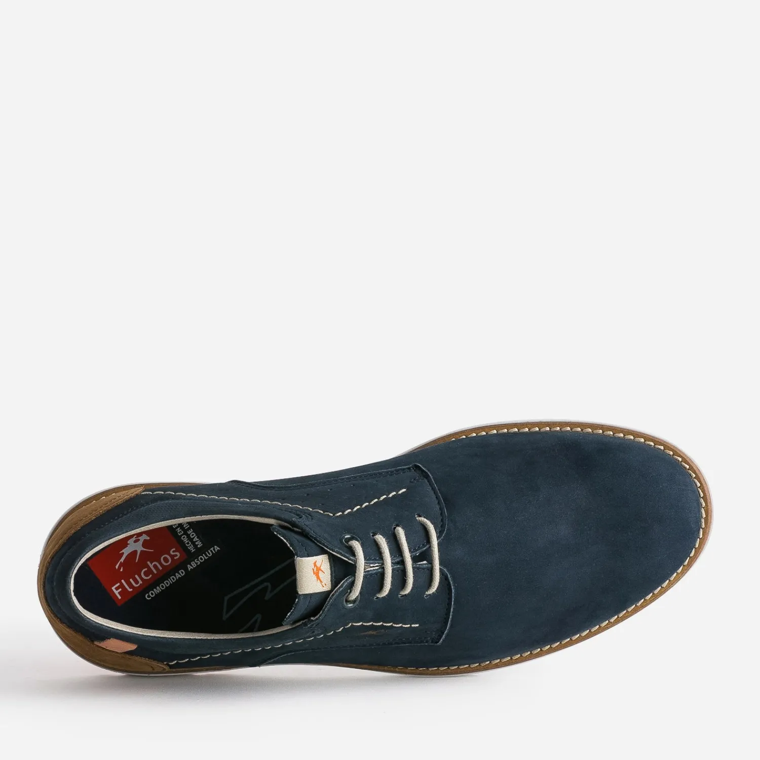 Fluchos Chaussures De Ville|Baskets/Tennis^Derby cuir nubuck MARINE