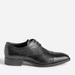 Fluchos Chaussures De Ville^Derby cuir bout droit NOIR
