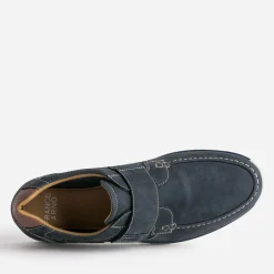 FRANCE ARNO Chaussures De Ville|Baskets/Tennis^Derby bleu cuir nubuck MARINE
