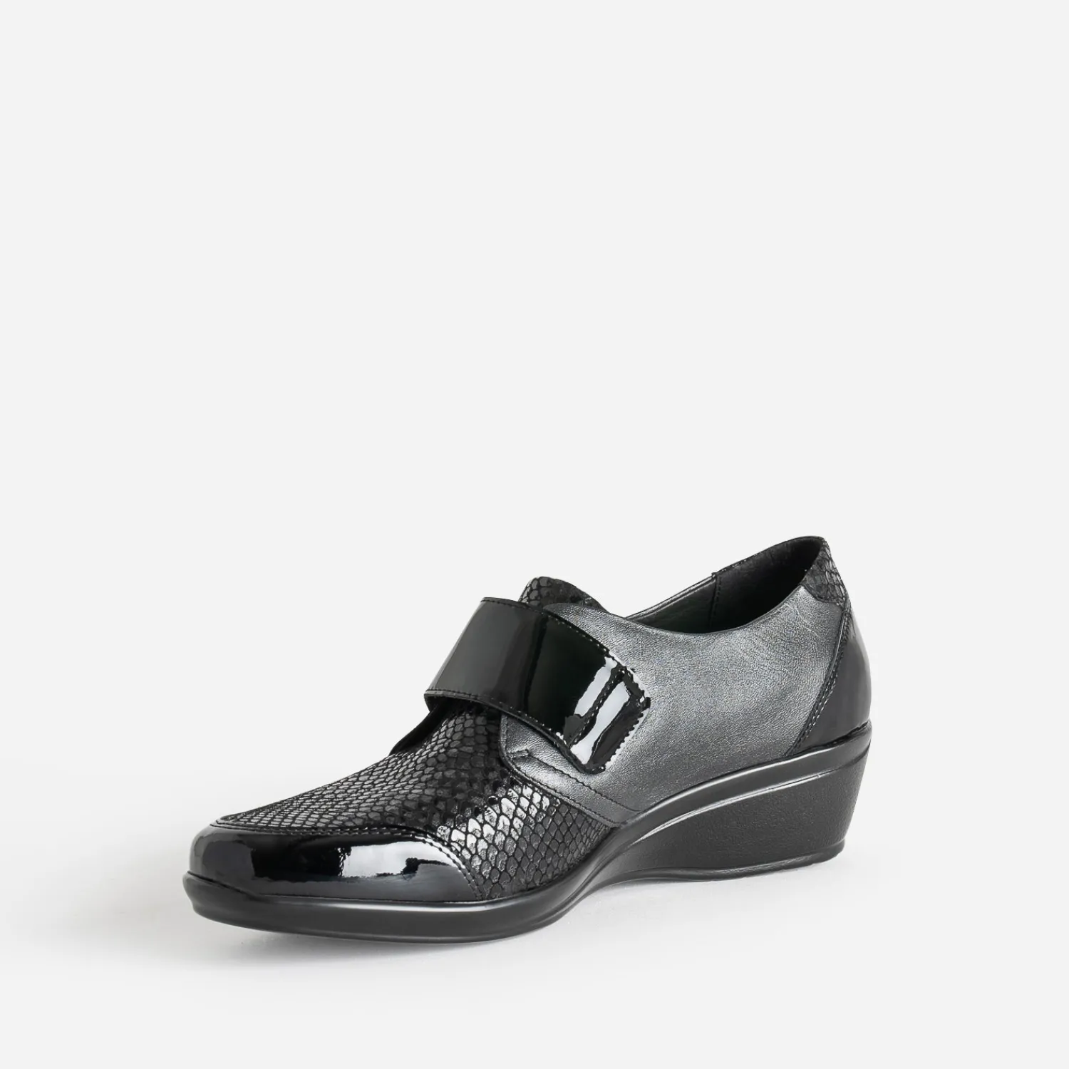FRANCE ARNO Derbies^Derby gun et en cuir NOIR
