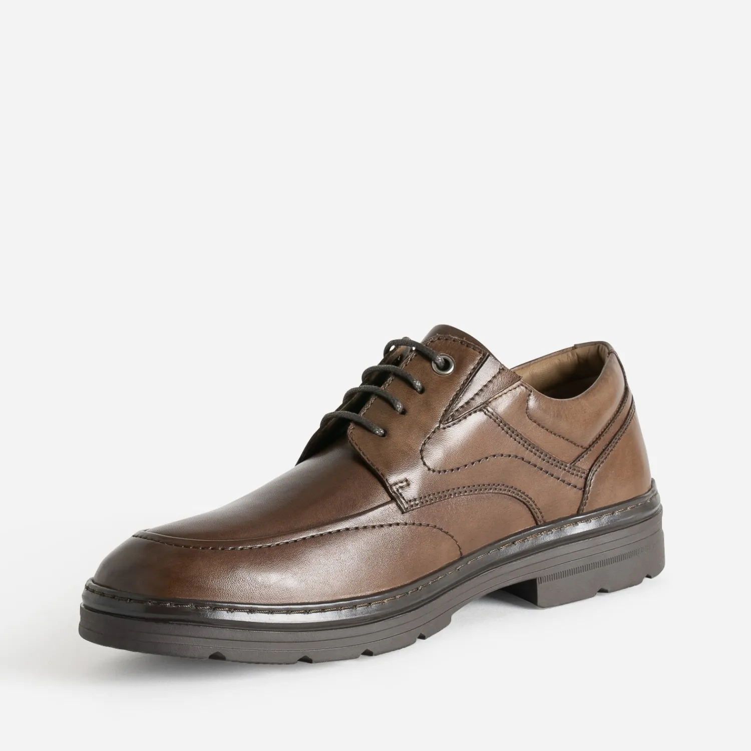 FRANCE ARNO Chaussures De Ville^Derby en cuir MARRON