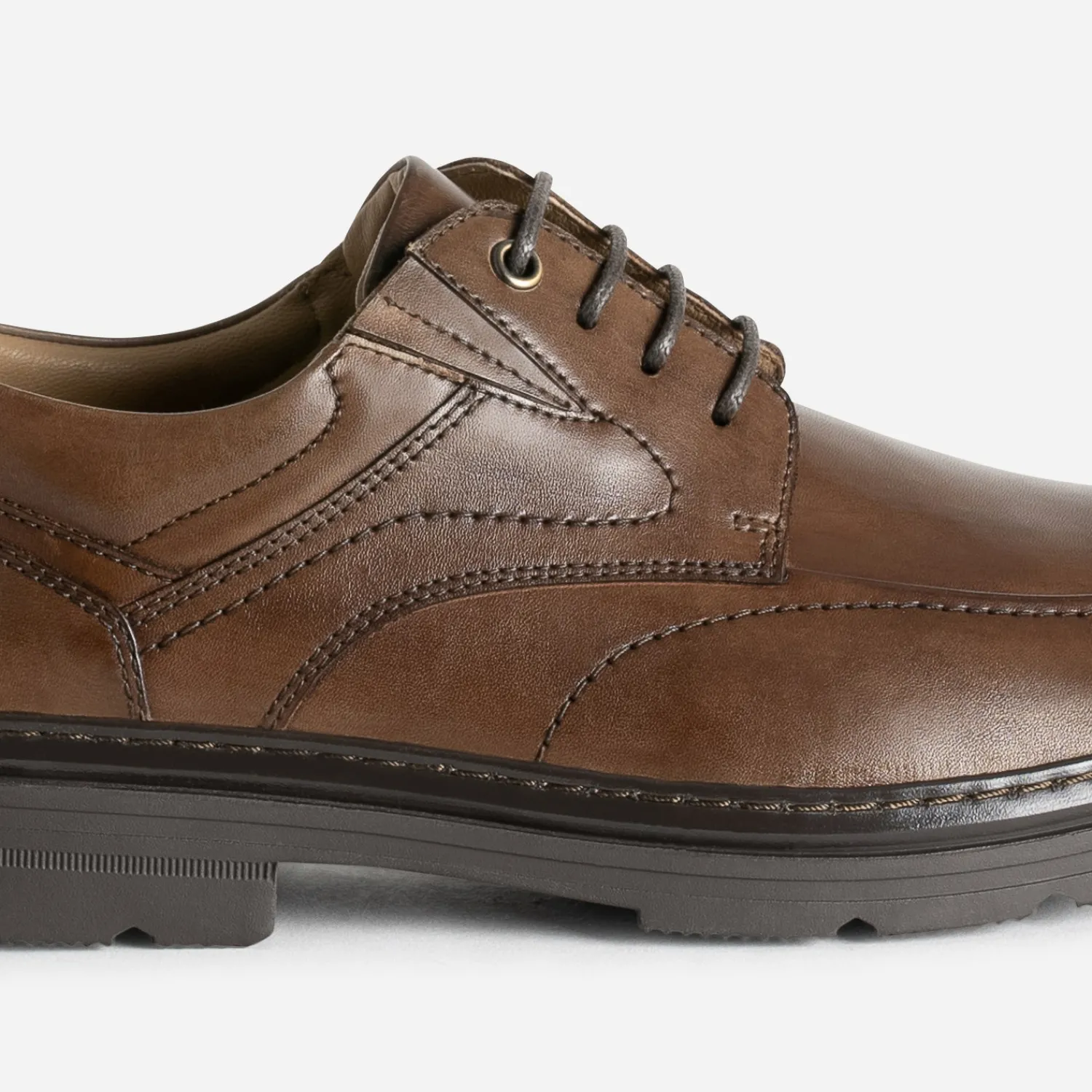 FRANCE ARNO Chaussures De Ville^Derby en cuir MARRON