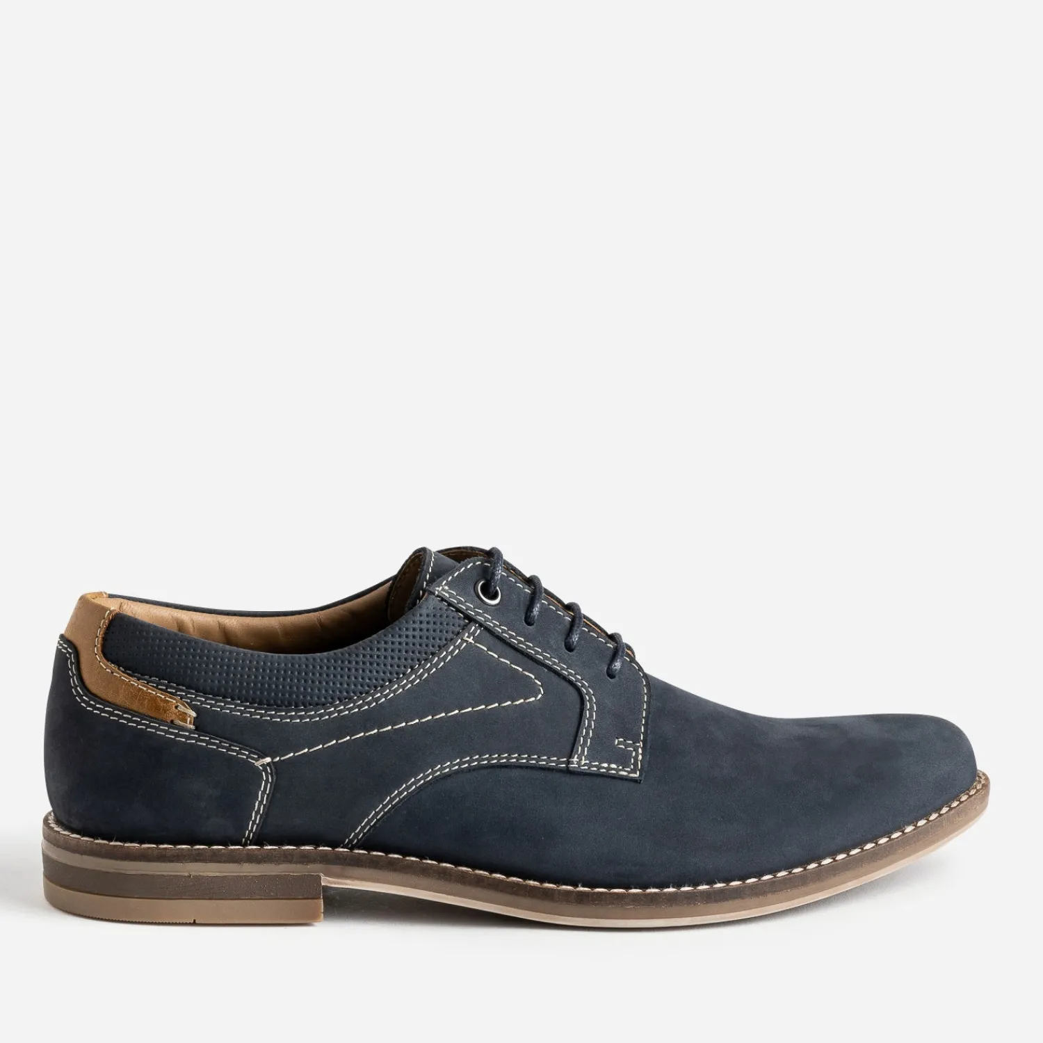 Eram Chaussures De Ville^Derby cuir nubuck MARINE