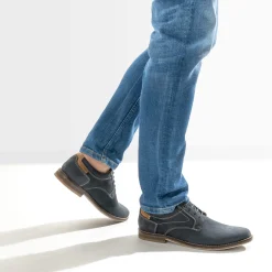 Eram Chaussures De Ville^Derby cuir nubuck MARINE
