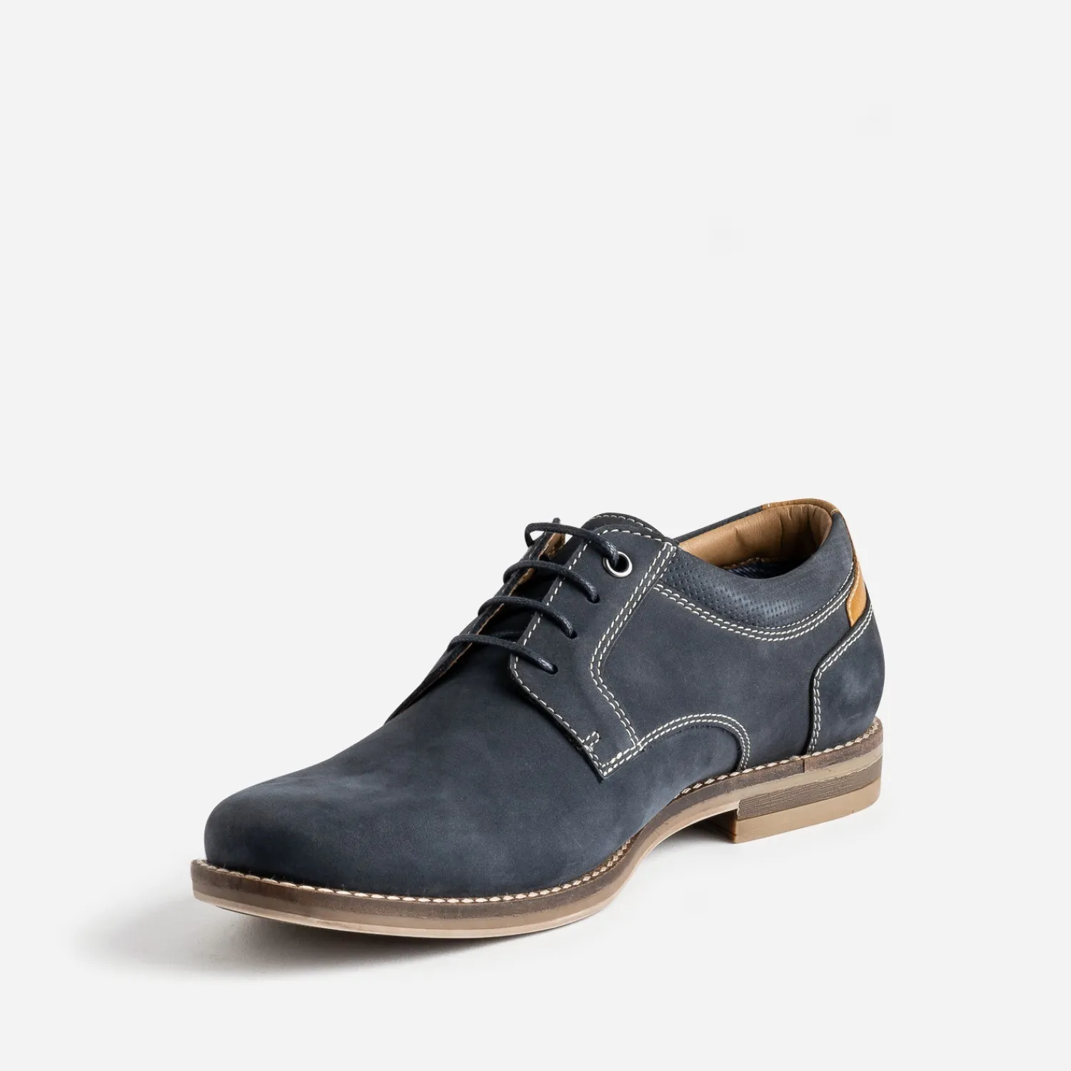 Eram Chaussures De Ville^Derby cuir nubuck MARINE