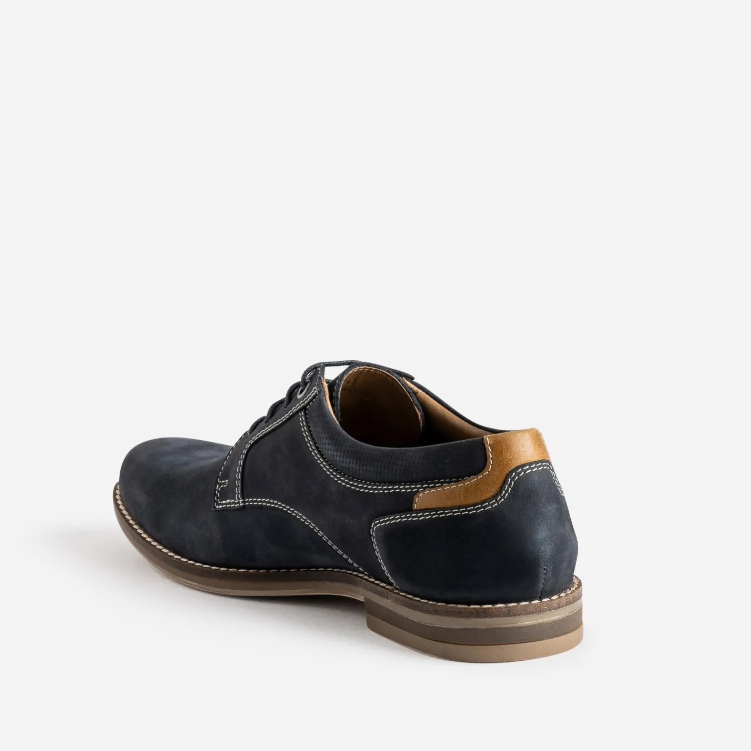 Eram Chaussures De Ville^Derby cuir nubuck MARINE