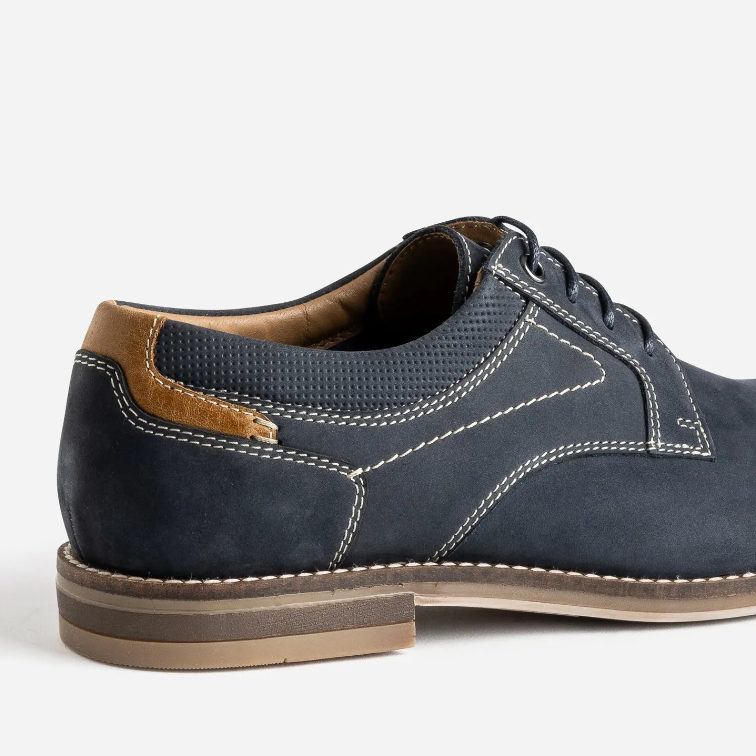 Eram Chaussures De Ville^Derby cuir nubuck MARINE