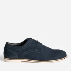 Eram Chaussures De Ville^Derby cuir velours MARINE