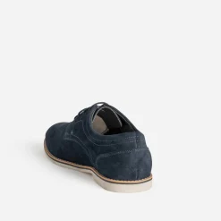 Eram Chaussures De Ville^Derby cuir velours MARINE