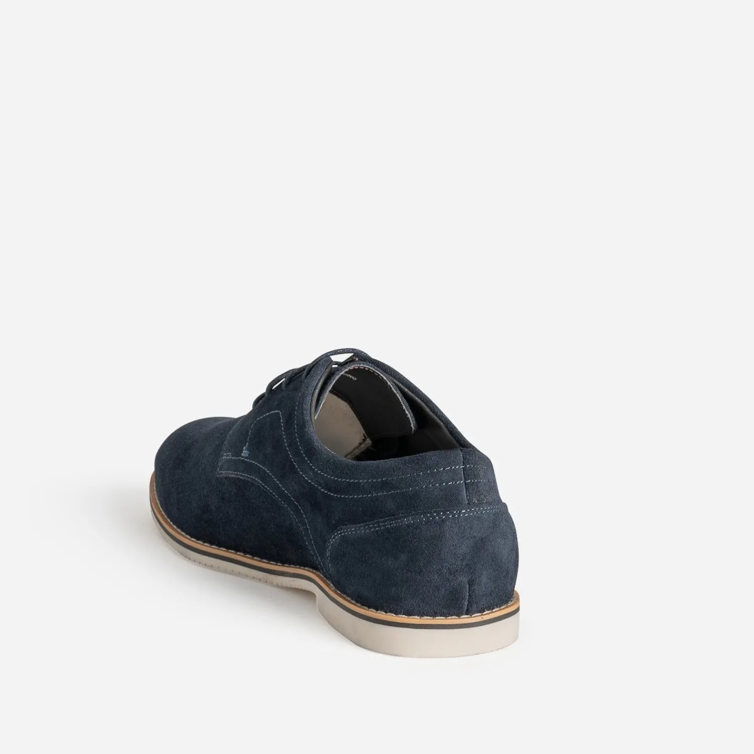 Eram Chaussures De Ville^Derby cuir velours MARINE