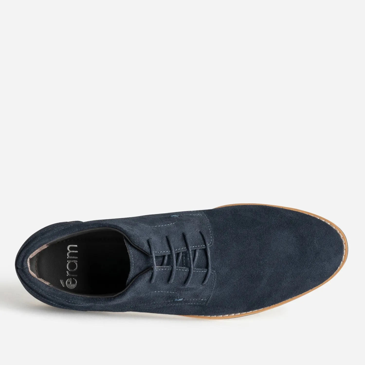 Eram Chaussures De Ville^Derby cuir velours MARINE