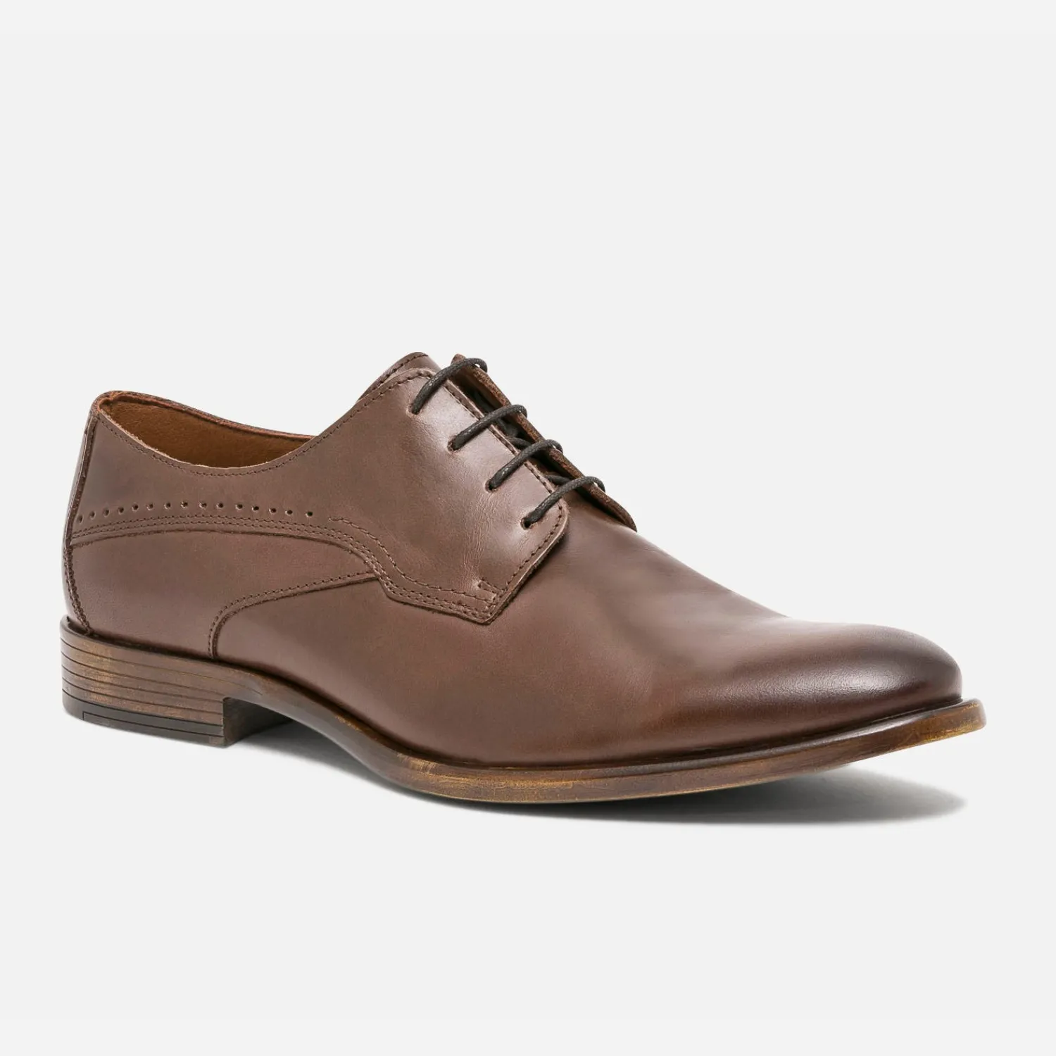 Eram Chaussures De Ville^Derby éco-conçu en cuir MARRON