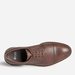 Eram Chaussures De Ville^Derby cuir bout droit MARRON