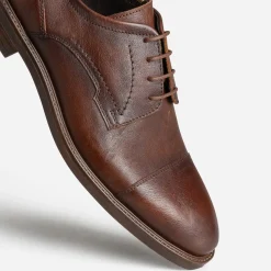 Eram Chaussures De Ville^Derby cuir bout droit MARRON