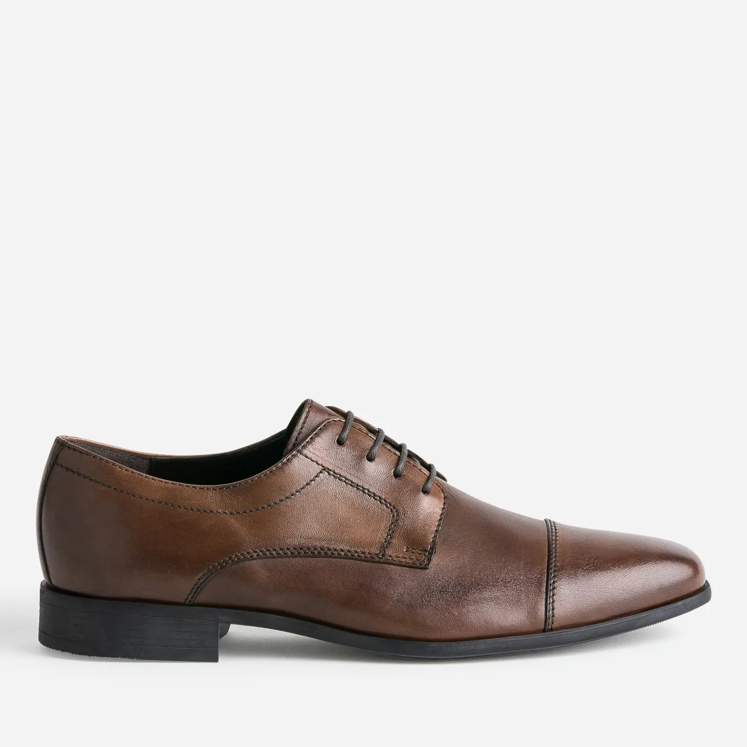 Eram Chaussures De Ville^Derby cuir bout droit MARRON
