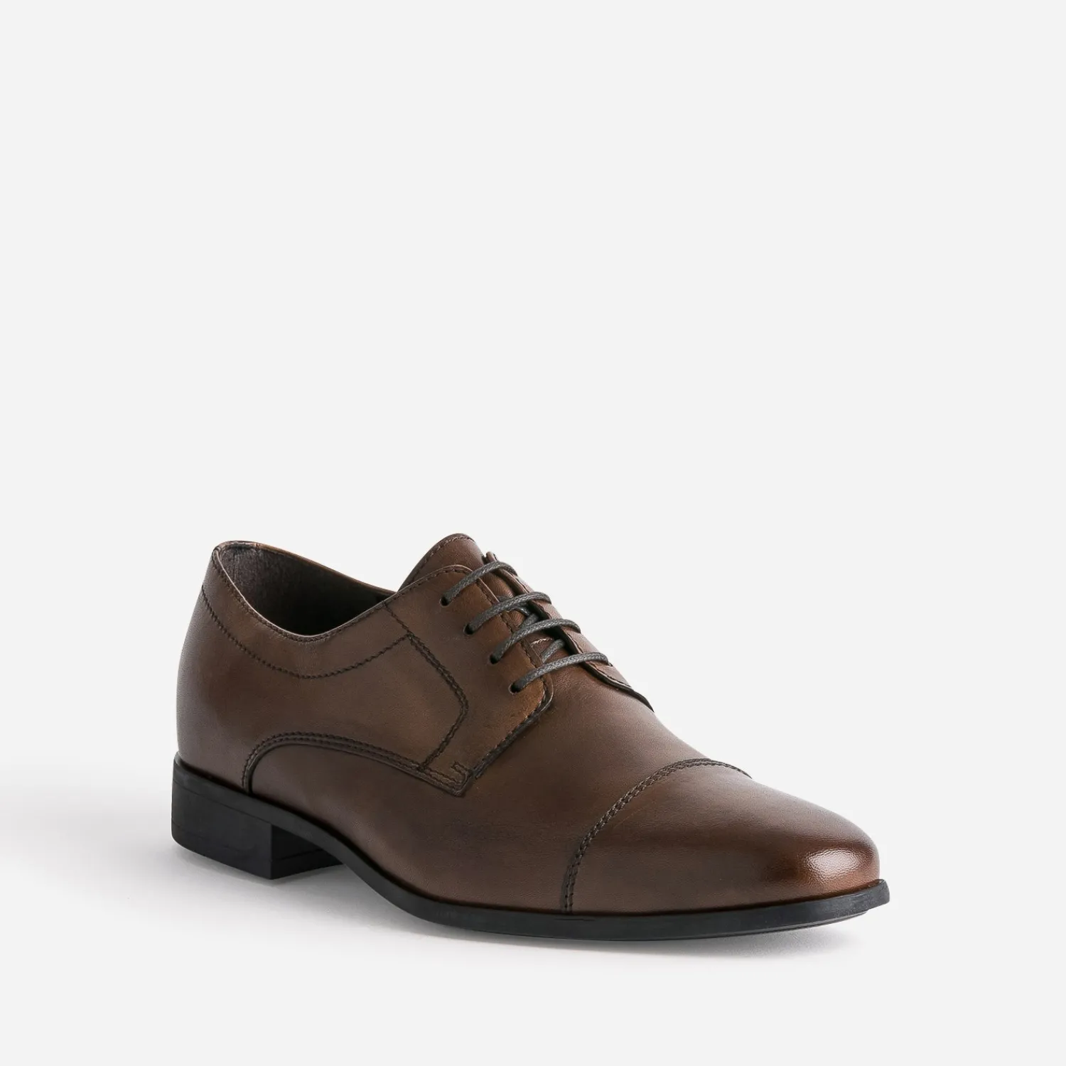 Eram Chaussures De Ville^Derby cuir bout droit MARRON