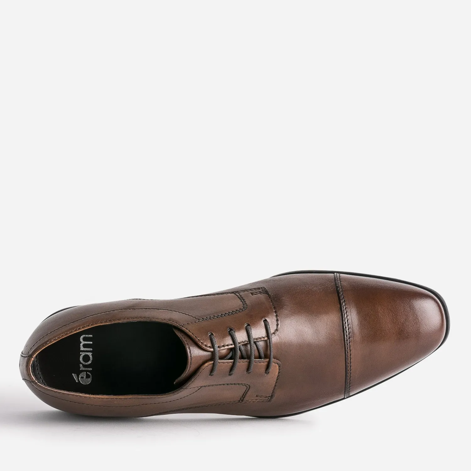 Eram Chaussures De Ville^Derby cuir bout droit MARRON