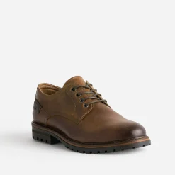 Eram Chaussures De Ville^Derby cuir semelle crantée MARRON