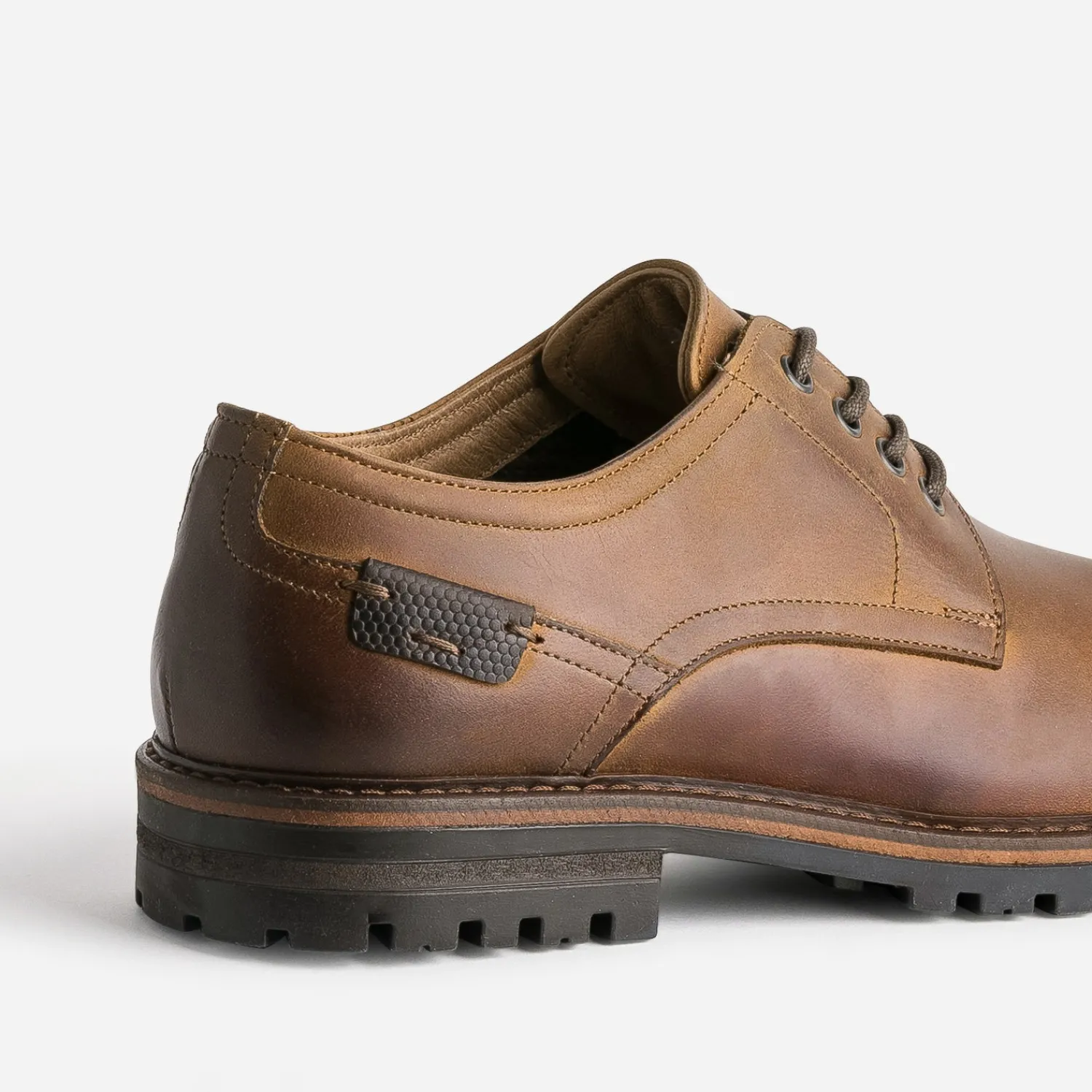 Eram Chaussures De Ville^Derby cuir semelle crantée MARRON